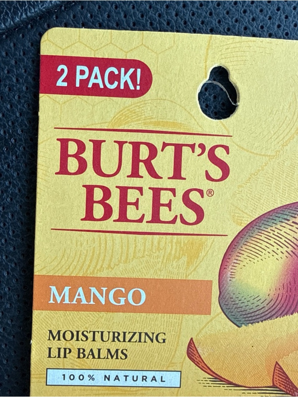 Mango Moisturizing Lip Balm Blister - Pack of 8 by Burts Bees 0.15 oz Lip Balm - Picture 2 of 3